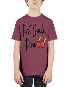 First Grade Diva 124# - first grade - Youth Tee Unisex
