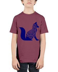 FoxMandalaUpdated 463# - mandala - Youth Tee Unisex