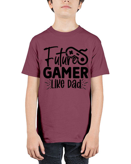 Future Gamer Like Dad 312# - kids - Youth Tee Unisex