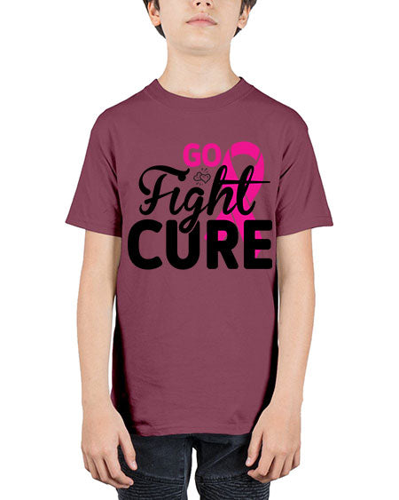 Go Fight Cure 23# - breast cancer - Youth Tee Unisex