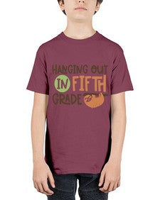Hanging Out in Fifth 232# - fifth grade - Youth Tee Unisex
