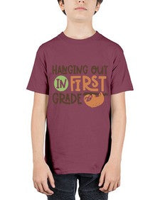 Hanging Out in First 233# - first grade - Youth Tee Unisex