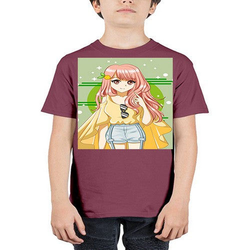 Happy and cute yellow blouse in summer holiday 43# - anime - Youth Tee Unisex