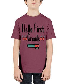Hello First Grade 273# - first grade - Youth Tee Unisex