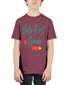 Hello First Grade 277# - first grade - Youth Tee Unisex