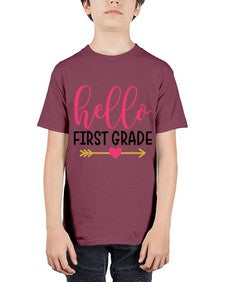 Hello First Grade 282# - first grade - Youth Tee Unisex