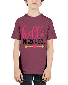 Hello Preschool 318# - prek headstart - Youth Tee Unisex