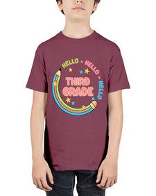 Hello third Grade Pencil 346# - third grade - Youth Tee Unisex