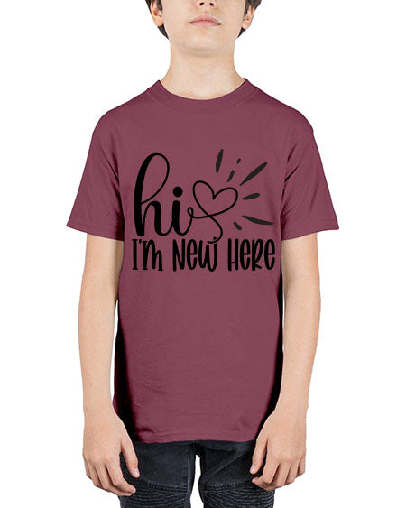 Hi Im New Here 332# - kids - Youth Tee Unisex