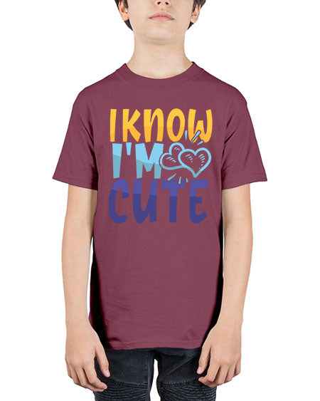 I Know Im Cute Style 100# - baby - Youth Tee Unisex