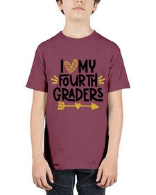 I Love My Fourth 366# - fourth grade - Youth Tee Unisex
