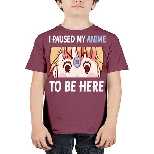 I Paused My Anime To Anime 244# - anime - Youth Tee Unisex