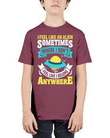 I feel like an alien sometimes where i dont belong 11# - ufo - Youth Tee Unisex