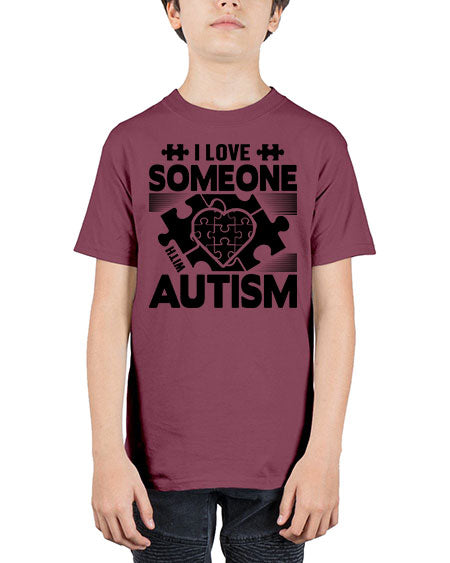 I love someone Style 47# - autism - Youth Tee Unisex