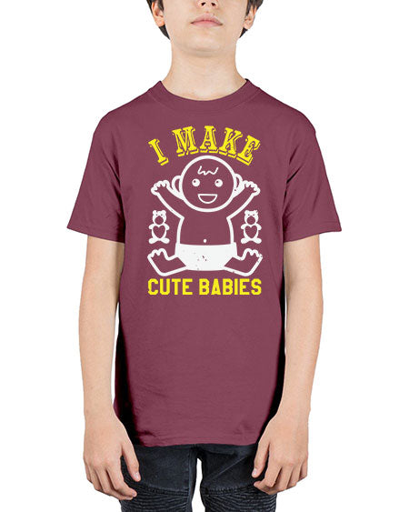 I make cute babies Style 107# - baby shower - Youth Tee Unisex