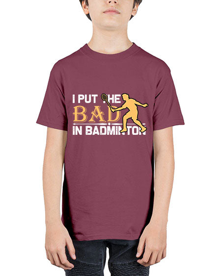 I put 1096# - badminton - Youth Tee Unisex
