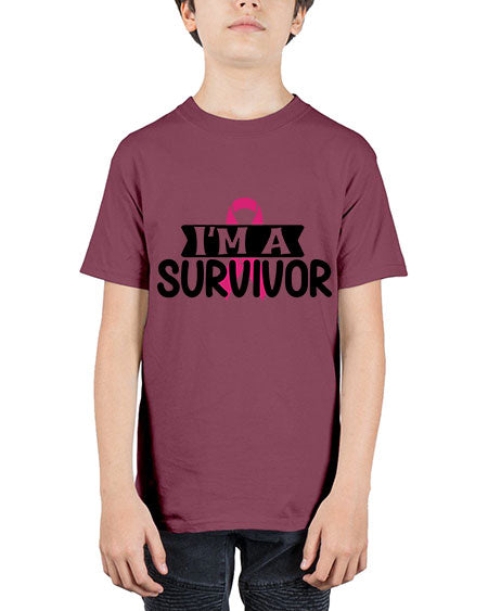 Im a Survivor 17# - breast cancer - Youth Tee Unisex