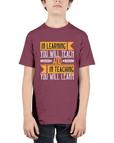 In learning you will teach and in teaching you will learn Style 988# - teacher - Youth Tee Unisex