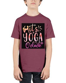 It s yoga O clock  345# - yoga - Youth Tee Unisex