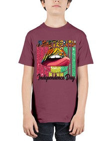 Juneteenth Independence Day Sexy Lip Png 11# - black juneteenth - Youth Tee Unisex