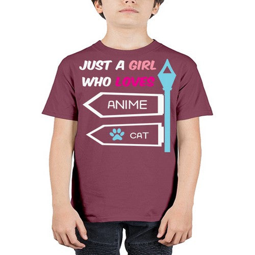 Just A Girl Who Loves Anime 264# - anime - Youth Tee Unisex