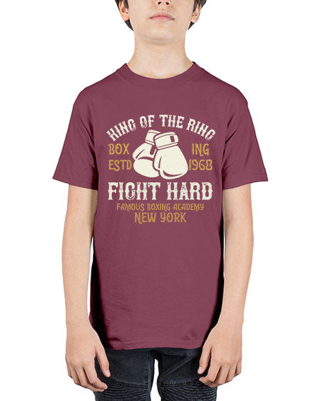 King Of The Ring Boxing Estd Fight Hard Famous Boxing Academy New York 1907# - boxing - Youth Tee Unisex