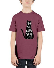Life Is Better With A Cat Style 98# - cats - Youth Tee Unisex