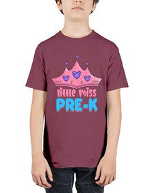 Little Miss PreK 485# - prek headstart - Youth Tee Unisex