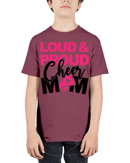 Loud Proud Cheer mom 765# - cheer - Youth Tee Unisex