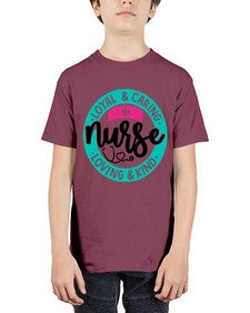 Loyal Caring Nurse Loving Kind Style Style 1078# - nurse - Youth Tee Unisex