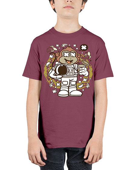 Monkey Astronaut - monkey - Youth Tee Unisex