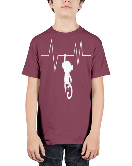 Monkey Heartbeat 14# - monkey - Youth Tee Unisex