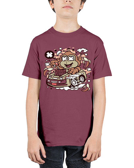 Monkey Hotrod - monkey - Youth Tee Unisex