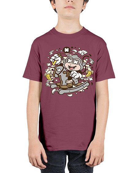 Monkey Rocking Horse - monkey - Youth Tee Unisex