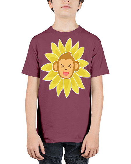 Monkey Sunflower 17# - monkey - Youth Tee Unisex