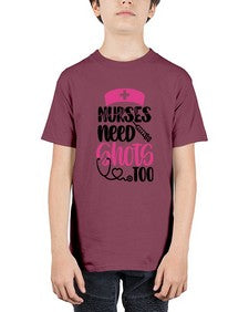 Nurses Need Shots Too Style Style 1252# - nurse - Youth Tee Unisex