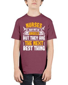 Nurses may not be angels but they are the next best thing Style 1247# - nurse - Youth Tee Unisex