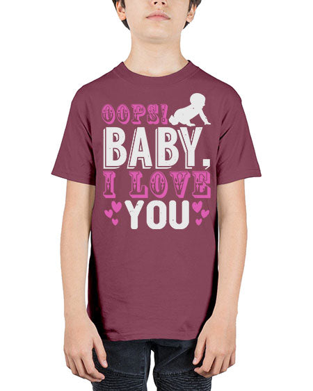 Oops Baby I love You Style 180# - baby - Youth Tee Unisex