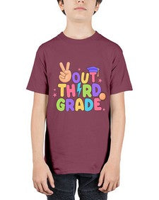 Peace Out third Grade Peace 648# - third grade - Youth Tee Unisex