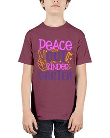 Peace out kinder garten 634# - prek headstart - Youth Tee Unisex