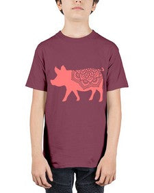 PigMandala 985# - mandala - Youth Tee Unisex