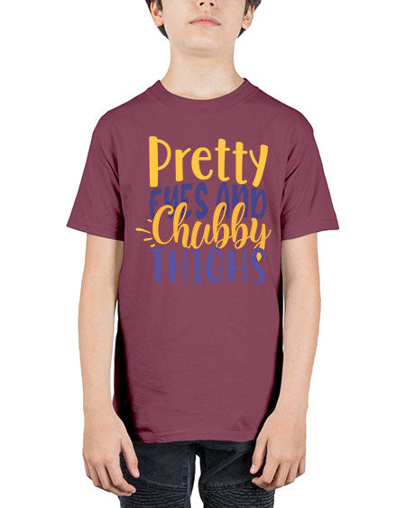 Pretty Eyes And Chubby Thighs Style 192# - baby - Youth Tee Unisex