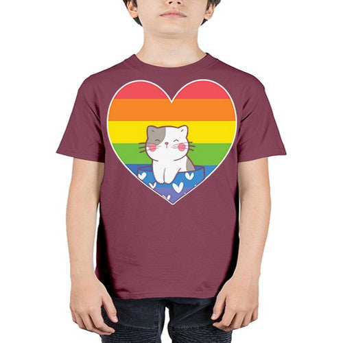 Pride Cat LGBT Kawaii Cats Anime 276# - anime - Youth Tee Unisex