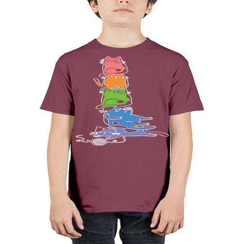 Pride Kawaii Cats Pile Cute Anime 277# - anime - Youth Tee Unisex