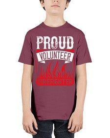 Proud Volunteer Firefighter Style 35# - volunteer - Youth Tee Unisex