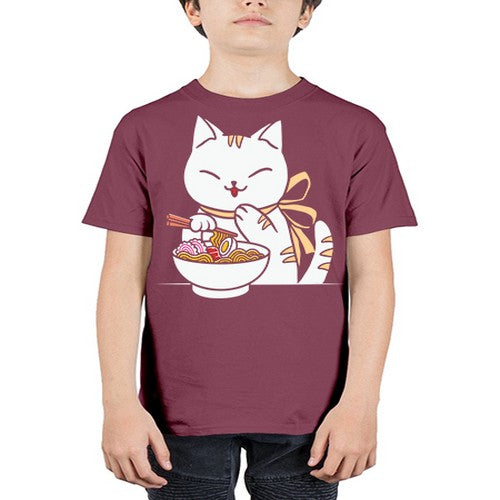 Ramen Cat Kawaii Anime Tee Japanese 280# - anime - Youth Tee Unisex