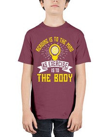 Reading Is To The Mind As Exercise Is To The Body Style 25# - motivation - Youth Tee Unisex