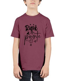 Right on pointe 181# - ballet - Youth Tee Unisex