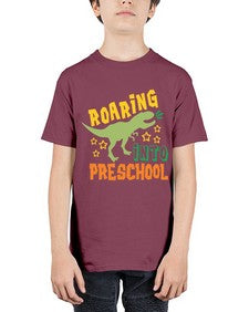 Roaring Into Preschool 756# - prek headstart - Youth Tee Unisex