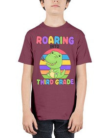 Roaring to third Grade Trex 773# - third grade - Youth Tee Unisex